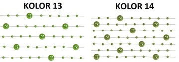 GIRLANDA PERŁOWA 5SZT 6,5 M GIRLANDY PERŁOWE 20KOL