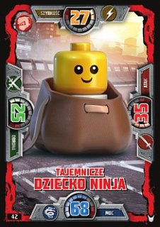 karta nr 42 Tajemnicze Dziecko Ninj Lego Ninjago 3