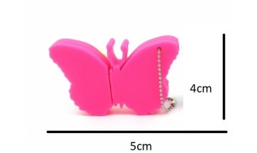 USB-накопитель 8 ГБ BUTTERFLY BUTTERFLY PINK ВЫСОТА 24 Ч ВЫПУСКА