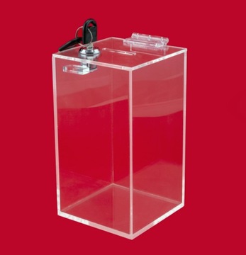Копилка из PLEXI, 10смx10смx18см, толщина 3мм