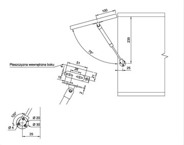 ГАЗЛИФТ ДЛЯ МИНИ КОРОТКОГО КАПОТИКА 60N x25 ШТ.