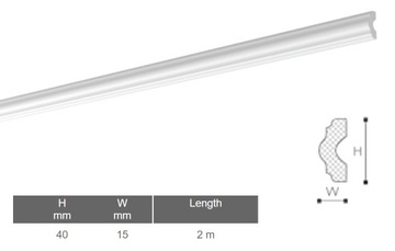 ПОЛОСКА НАСТЕННАЯ NMC LX41- 40х15мм 2мб