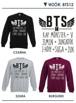 СВИТШОТ BTS BANGTAN BOYS SUGA J-HOPE JIN KPOP - M