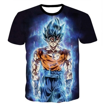 KOSZULKA T-SHIRT DRAGON BALL GOKU VEGETA BLUE