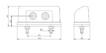 Светодиодная подсветка номерного знака FRISTOM FT-016 Лампа освещения