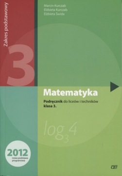 Matematyka 3 PAZDRO podręcznik podstawa Kurczab