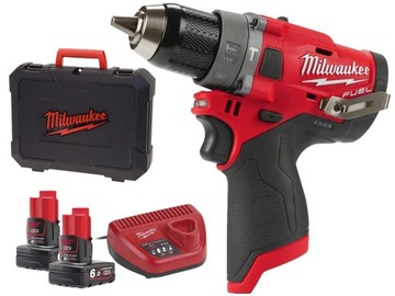 MILWAUKEE M12FPD-602X wkrętarka udarowa 12V 2x6Ah