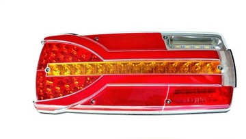 LAMPA ZESPOLONA TYLNA LED KOMPLET AUTO LAWETA DOSTAWCZY SOLÓWKA 12/24V