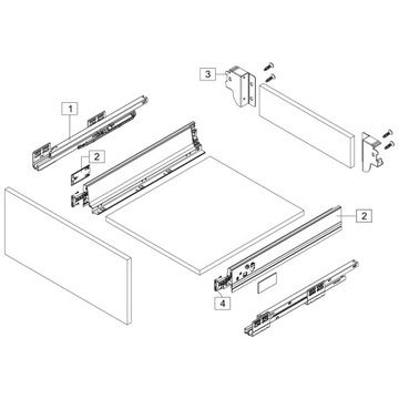 Systembox TB10 L-500MM Ящик Low Amix