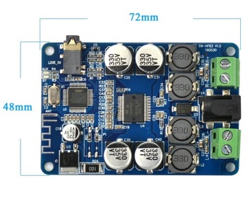 Аудиоусилитель TDA7492P 2х25Вт + Bluetooth_BTE119