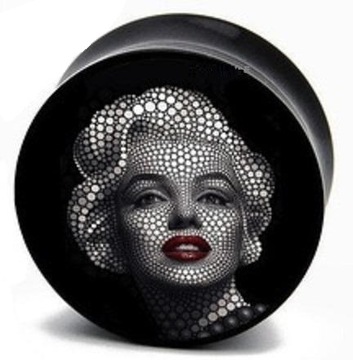 TUNELE PLUGI AKRYLOWY TUNEL PLUG MARILYN MONROE 6