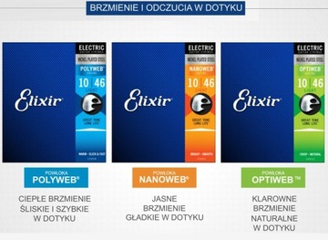 Струны для электрогитары Elixir POLYWEB 10-46