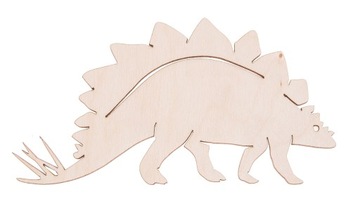 DINOZAUR 2 drewniany OZDOBA ze sklejki DECOUPAGE