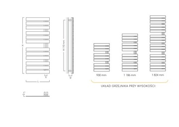 Радиатор DR.NAMELESS 500X1200 657Вт БЕЛЫЙ