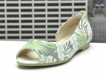 RYŁKO I1L03_D_XA2 бархатные балетки с рисунком 37,5