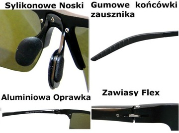 Okulary Męskie Polaryzacyjne Sportowe Narty Rower