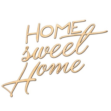 Деревянная 3D надпись на стене HOME Sweet Home