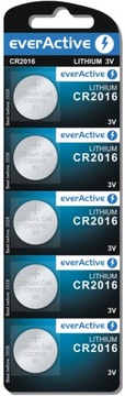 EverActive CR2016 Литиевые батарейки 3 В 5 шт.