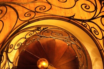 фото ориг. №5, Stairs curved internal forged balustrady forged