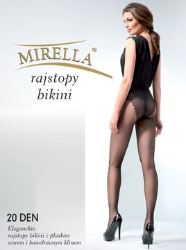 MIRELLA Колготки бикини 20 ден 3 Nero