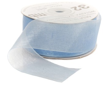 TASIEMKA SZYFONOWA BŁĘKITNA WSTĄŻKA 18mm 099