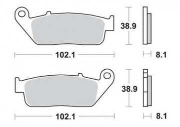 ТОРМОЗНЫЕ КОЛОДКИ TRW ПЕРЕДНИЕ HONDA VT 600 C PC21 94-