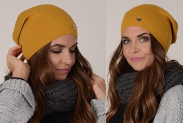 Польская шапочка с серебряной нитью цвета v2