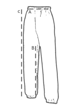 FRUIT OF THE LOOM - SPODNIE DRESOWE OPEN LEG L