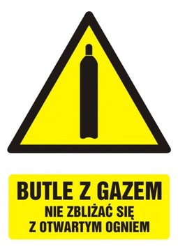 Butle z gazem naklejka 5,25x7,4