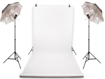 ZESTAW DOMOWE STUDIO 2x625W + TŁO FOTOGRAFICZNE