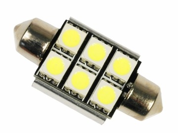 Rurka 6 LED canbus C5W C10W CAN BUS SMD 36 mm