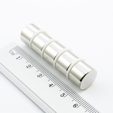 MAGNES NEODYMOWY WALCOWY 14x10 N38 KOMPLET 2 SZTUK