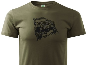 OFFROADOWA KOSZULKA T-SHIRT NADRUK JEEP WRANGLER M