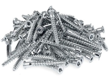 KONFIRMATY 6,4mm WKRĘTY DO DREWNA MEBLI MEBLOWE KONFIRMAT 6,4 x 50 - 100SZT