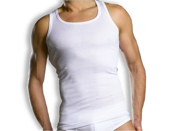 PODKOSZULEK MĘSKI 100% BAWEŁNA - prążek produkt polski - r XL