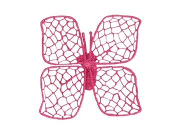 różowy MOTYL śliczny MOTYLEK dekoracja do powieszenia na firankę 10 cm