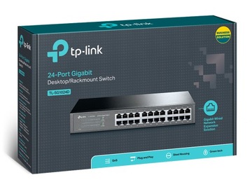 Switch 24 PORTY GIGABIT LAN TP-LINK SG1024D 24x1GbE DESKTOP / MONTAŻ RACK