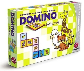 Gra Edukacyjna DOMINO ZWIERZAKI Maxim