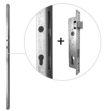 Słupek do furtki 30x50 z zamkiem gotowy H=200cm