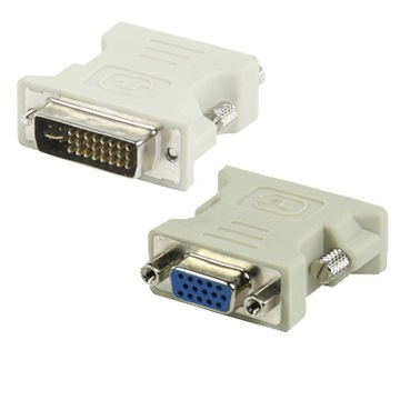 Adapter Przejściówka VGA-F / DVI-M / VGA / DVI