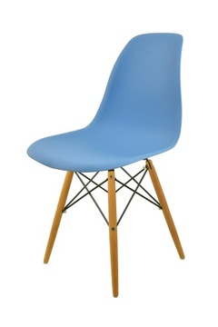 Krzesło Milano Design DSW France jasny niebieski