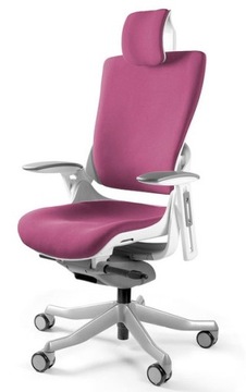 Ergonomiczny fotel obrotowy biurowy Wau 2 MAGENTA