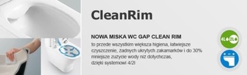 GEBERIT UP100 ROCA GAP FRAME CLEAN RIM BOARD БЕЗ НЕТ