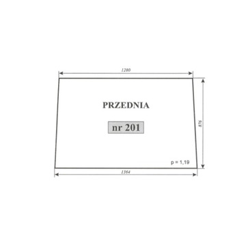szyba przednia ZETOR 5011, 6011, 6045, 7011, 7045