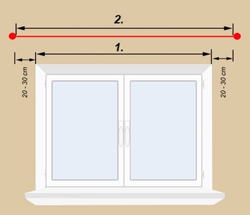 Карниз 160 см DOUBLE 1.6 MODENA Карнизы 25/19