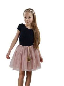 spódniczka TIUL TUTU 116 122 jasny brąz PC127 PL
