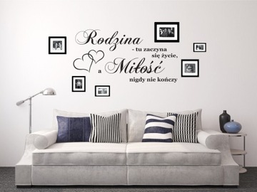 Cytaty Naklejki na ścianę Napisy ścienne RODZINA !