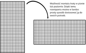 KRATA SIATKA W RAMCE WZMOCNIONA SREBRNA 120x65 d1