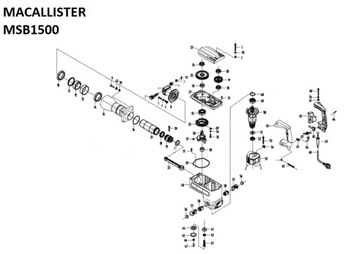 УГЛЕРОДНЫЕ ЩЕТКИ MACALLISTER MSB1500 ОРИГИНАЛ