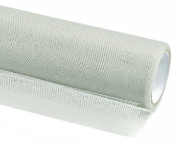TIUL Dekoracyjny na Rolce SZARY Ślub Wesele Komunia Chrzest 15cm 9m